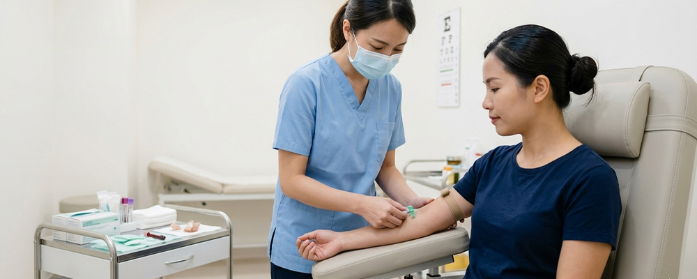 Medical fitness testing for domestic workers applying for new visas or renewals.