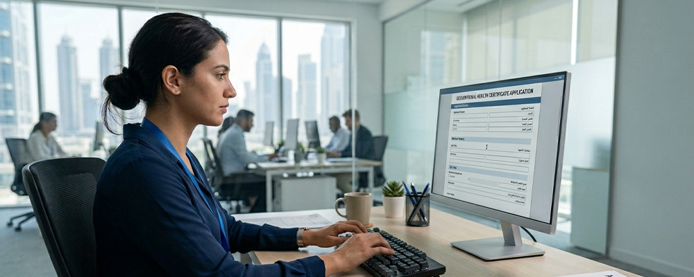 Accurate typing services for new occupational health Certificate application processing