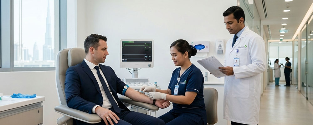 Complete medical screening services for UAE visa application processing and support services