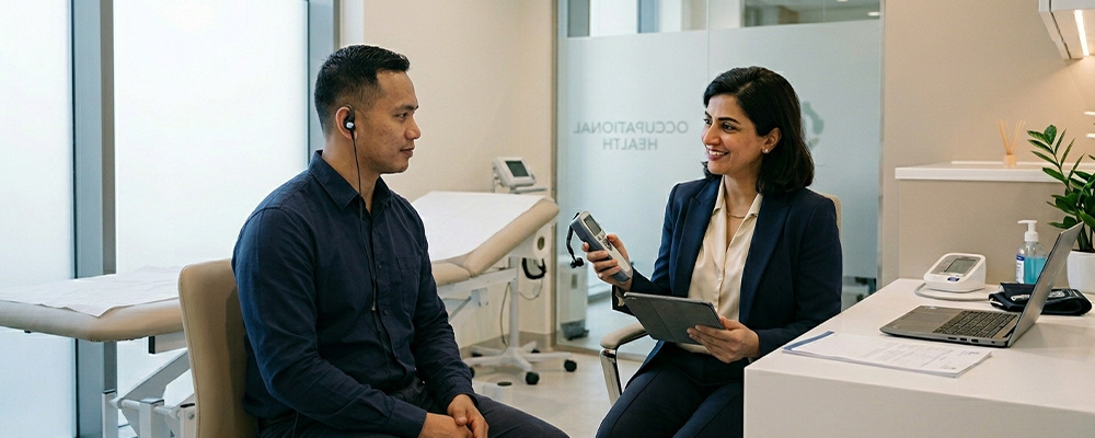 Comprehensive health screening services for employee workplace safety compliance